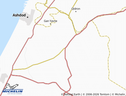 Mappa MICHELIN Beer Toviya - ViaMichelin
