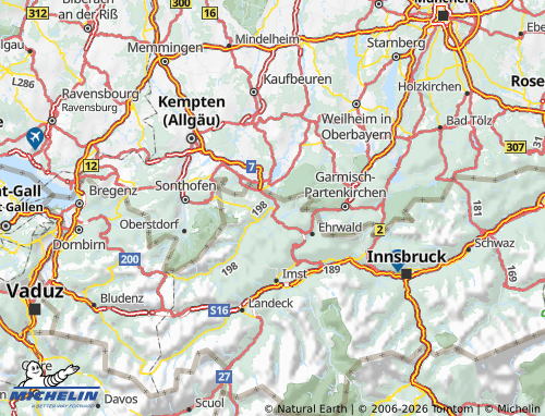MICHELIN Reutte map - ViaMichelin