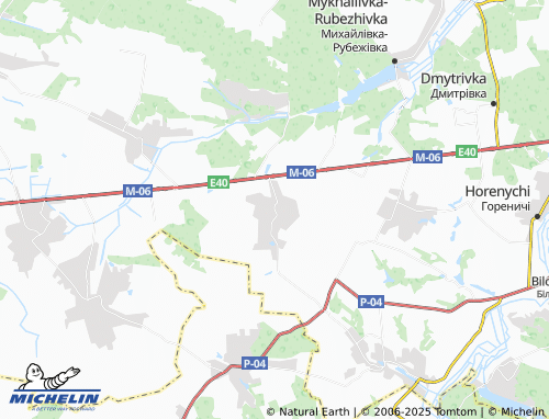 MICHELIN Buzova map - ViaMichelin