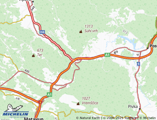 Mappa MICHELIN Razdrto - ViaMichelin