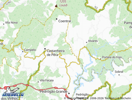 Mapa MICHELIN Ervideira - ViaMichelin