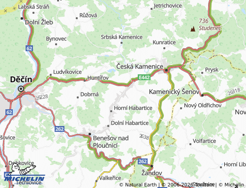 Mappa MICHELIN Markvartice - ViaMichelin