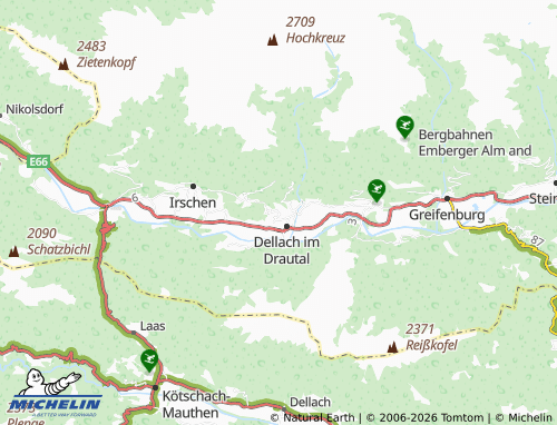 MICHELIN Glatschach map - ViaMichelin