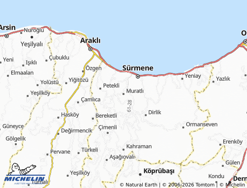 MICHELIN Muratlı map - ViaMichelin