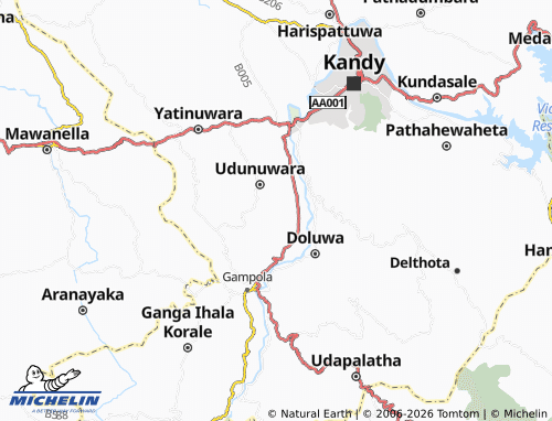 Kaart MICHELIN Pethiyagoda West - ViaMichelin