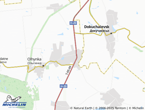 MICHELIN Novotroitske map - ViaMichelin