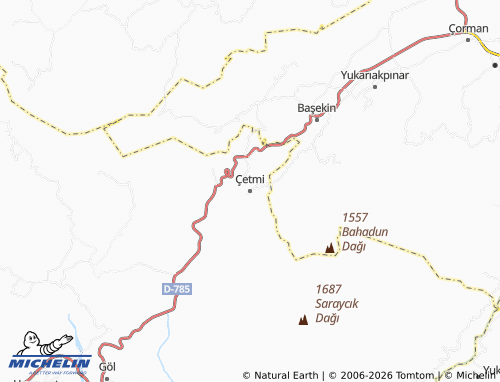 Mappa MICHELIN Çetmi - ViaMichelin