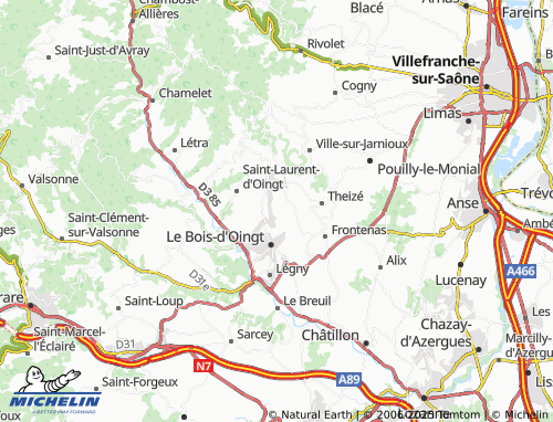 Carte MICHELIN Le Layet d'En Bas - ViaMichelin