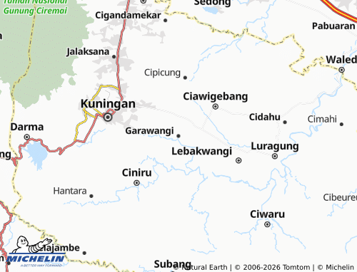 MICHELIN Garawangi map - ViaMichelin