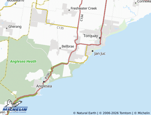 Mappa MICHELIN Bells Beach - ViaMichelin