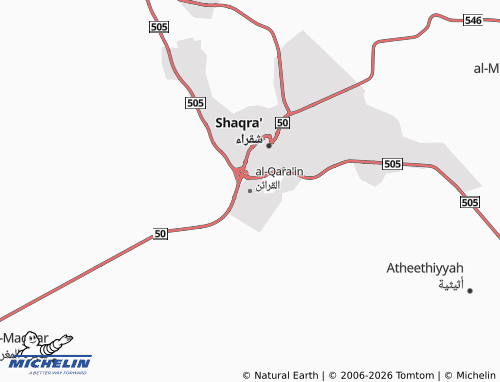 MICHELIN-Landkarte al-Qara'in - ViaMichelin