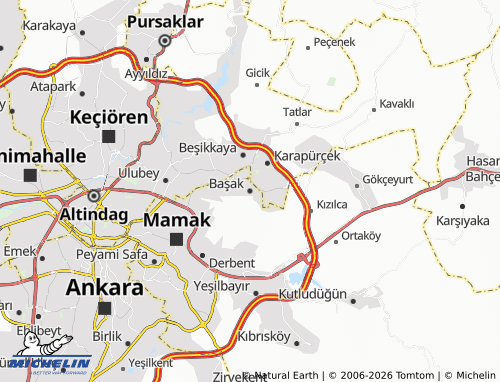 Mapa MICHELIN Başak - ViaMichelin