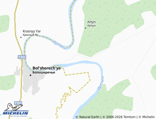 MICHELIN-Landkarte Kartashovo - ViaMichelin