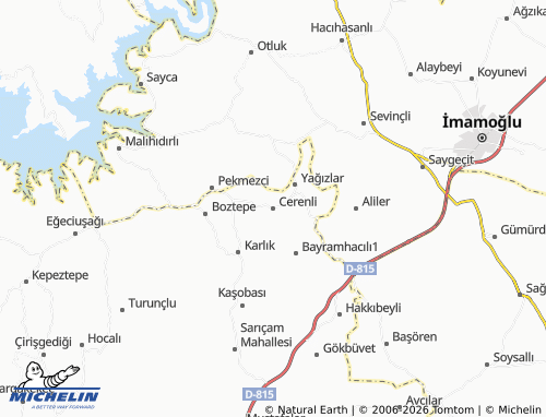 MICHELIN Cerenli map - ViaMichelin