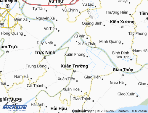 MICHELIN Xuân Hồng map - ViaMichelin