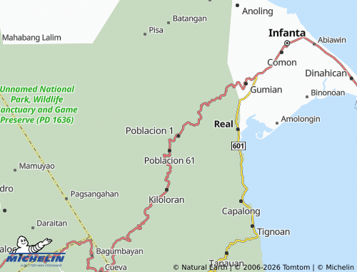 MICHELIN Poblacion 1 map - ViaMichelin