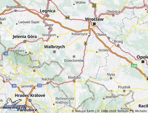 MICHELIN Dzierżoniowski map - ViaMichelin
