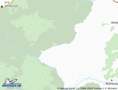 Carte MICHELIN Biddlestone - ViaMichelin