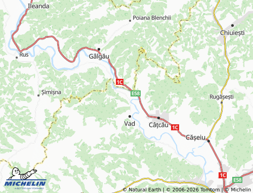 MICHELIN-Landkarte Valea Groșilor - ViaMichelin