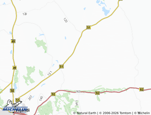 MICHELIN Moori map - ViaMichelin