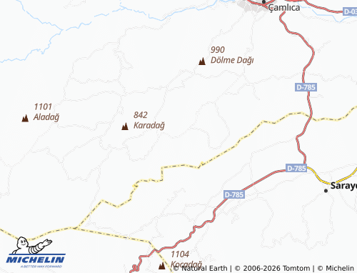 Kaart MICHELIN Erkeç - ViaMichelin