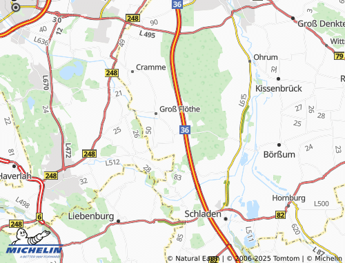 MICHELIN Klein Flöthe map - ViaMichelin