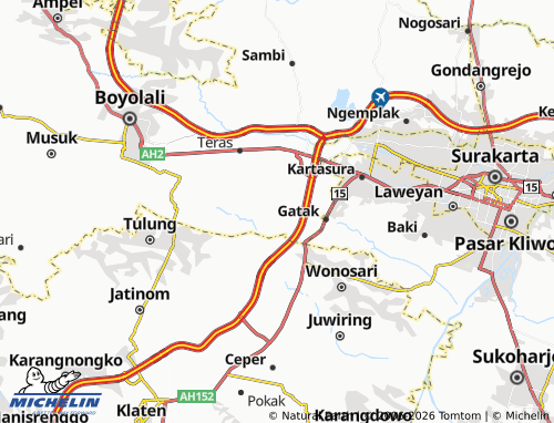 Carte MICHELIN Sawit - ViaMichelin
