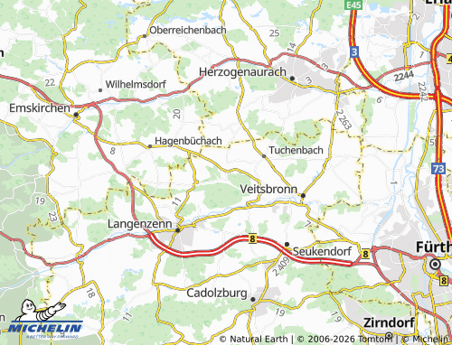 Mappa MICHELIN Puschendorf - ViaMichelin