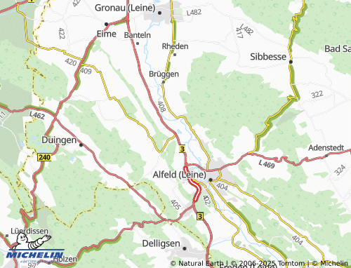 MICHELIN Godenau map - ViaMichelin