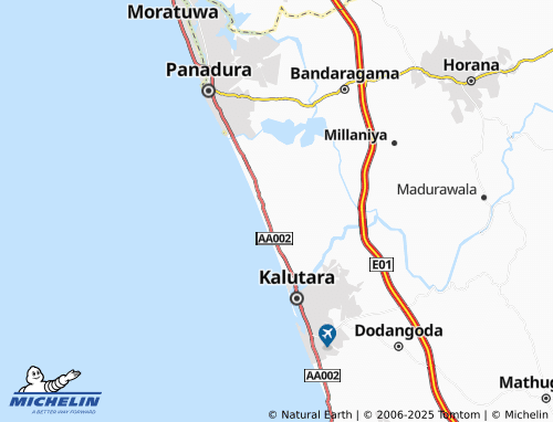 MICHELIN Pothupitiya South map - ViaMichelin