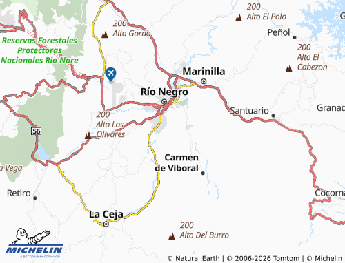 Carte MICHELIN Santa Ana - ViaMichelin