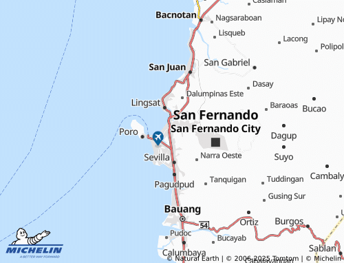 MICHELIN Tanqui map - ViaMichelin