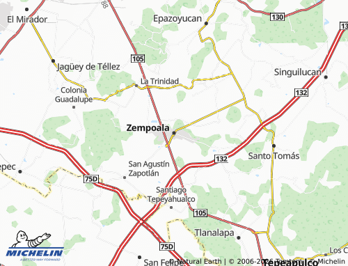 MICHELIN Zempoala map - ViaMichelin