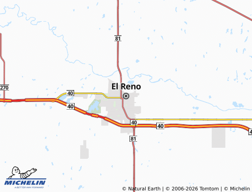 Mapa MICHELIN El Reno - ViaMichelin