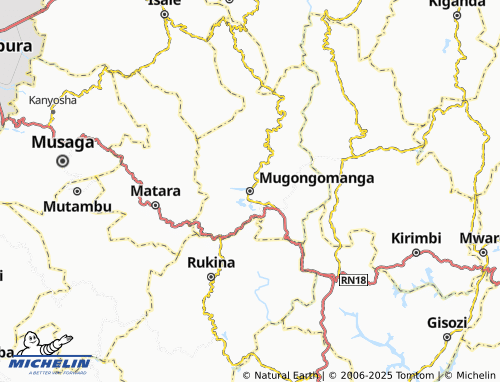 MICHELIN Mugongomanga map - ViaMichelin