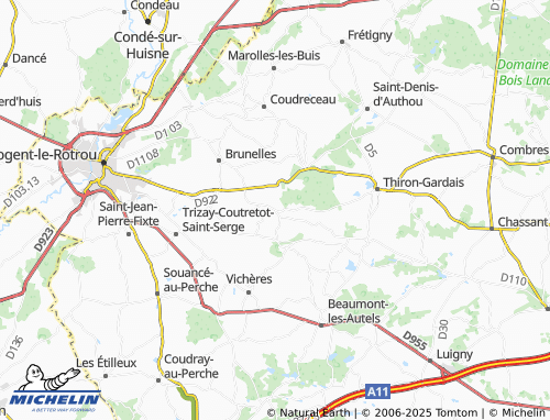 Carte MICHELIN La Gaudaine - ViaMichelin