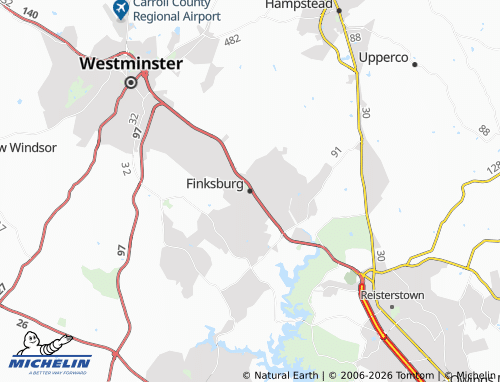 Carte MICHELIN Finksburg - ViaMichelin