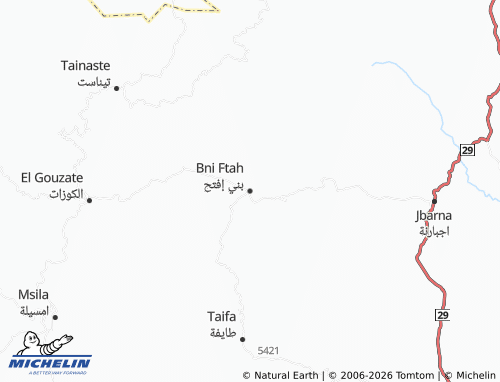 MICHELIN Bani Iftah map - ViaMichelin
