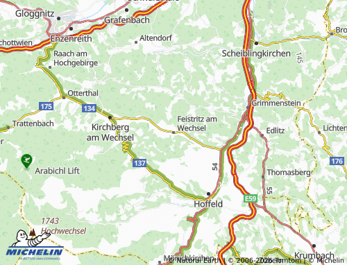 Mapa MICHELIN Feistritz am Wechsel - ViaMichelin