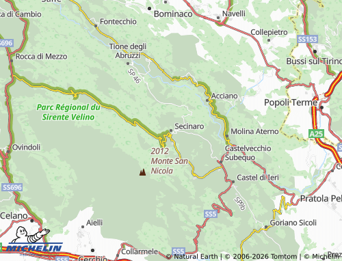 Mappa MICHELIN Secinaro - ViaMichelin
