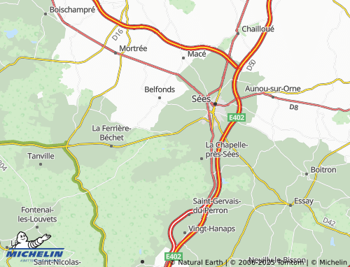 MICHELIN Les Choux map - ViaMichelin