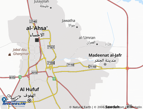 MICHELIN-Landkarte al-Thurayya - ViaMichelin