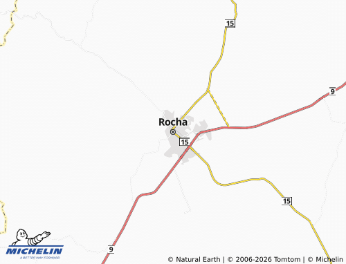 MICHELIN Rocha map - ViaMichelin