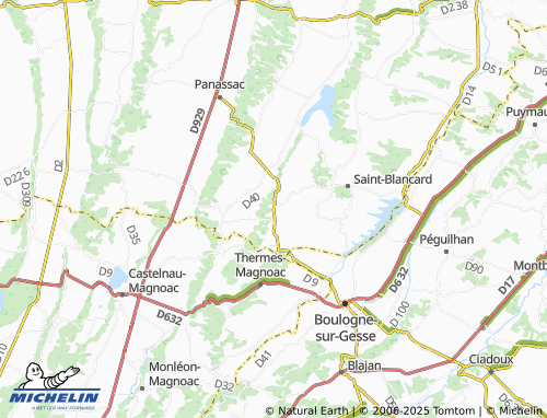 MICHELIN Manent-Montané map - ViaMichelin