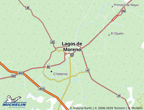 Mappa MICHELIN Lagos de Moreno - ViaMichelin