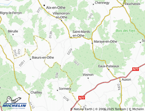Carte MICHELIN Nogent-en-Othe - ViaMichelin