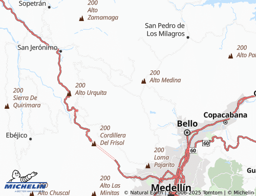 MICHELIN La Unión map - ViaMichelin