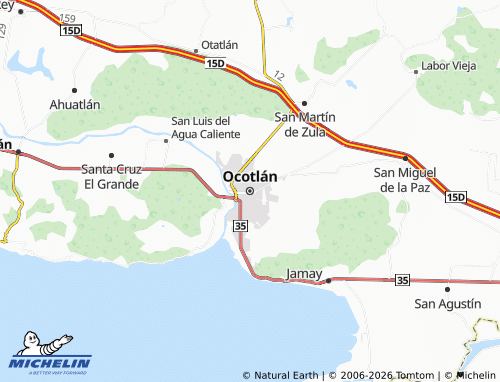 Carte MICHELIN Ocotlán - ViaMichelin