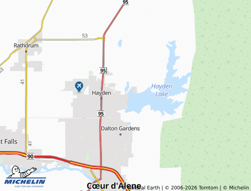 Mappa MICHELIN Hayden Lake - ViaMichelin