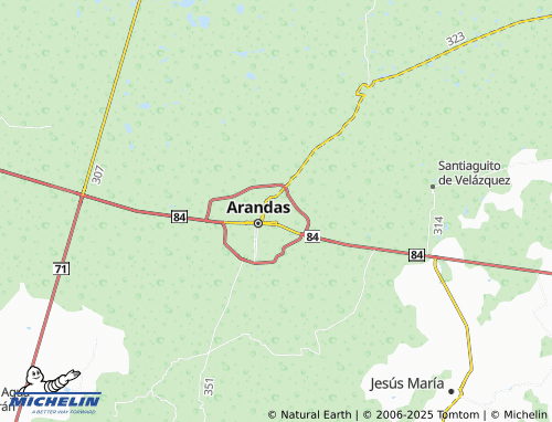 MICHELIN Riberas de Mexiquito map - ViaMichelin
